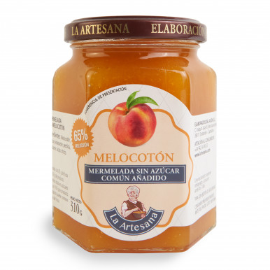 Mermelada de melocotón sin azúcar añadido