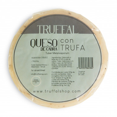 Queso curado de cabra trufado
